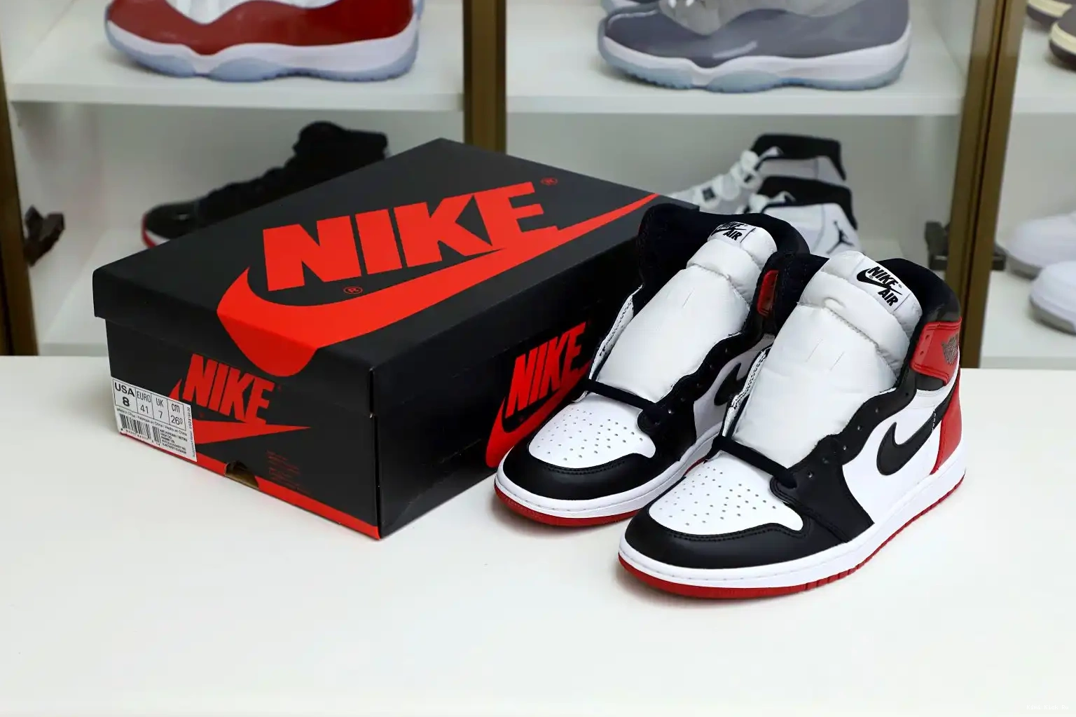 Air Jordan Retro 1 (2016) Kimikick Black Toe 0530